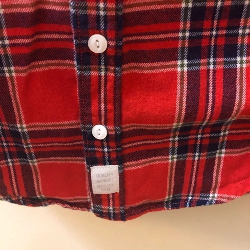 Plaid button down shirt